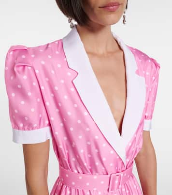 Robe en sergé de soie à pois | Rodarte