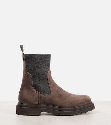 Suede ankle boots | Brunello Cucinelli