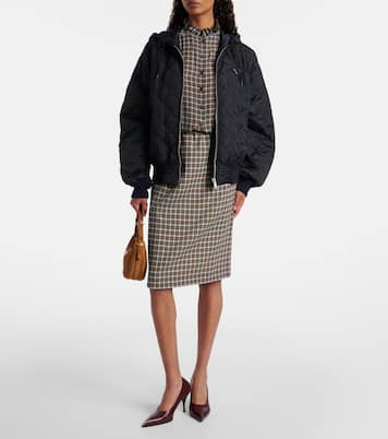 Giacca trapuntata con cappuccio | Prada