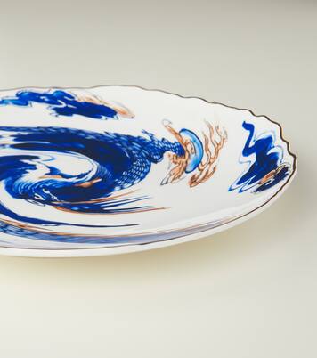 x Diesel Living Classics on Acid Imari Dragon dinner plate | Seletti