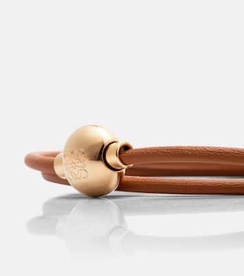 Anagram embellished leather bracelet | Loewe