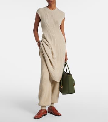 Ribbed-knit cashmere midi dress | Loro Piana