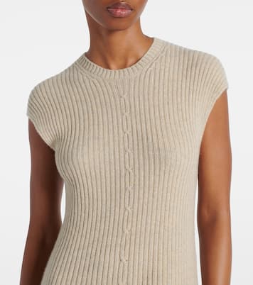 Ribbed-knit cashmere midi dress | Loro Piana