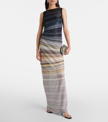 Maxikleid aus Lamé mit Pailletten | Missoni