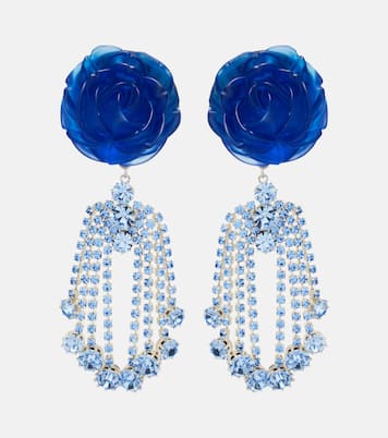 Embellished floral drop earrings | Magda Butrym
