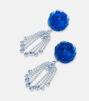 Embellished floral drop earrings | Magda Butrym