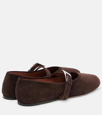 Mary-Jane-Ballerinas Sveva aus Veloursleder  | Paris Texas