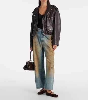 Mary-Jane-Ballerinas Sveva aus Veloursleder  | Paris Texas