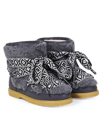 Walaya shearling-trimmed boots | Donsje