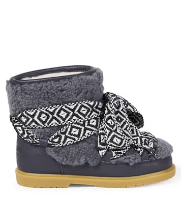 Walaya shearling-trimmed boots | Donsje