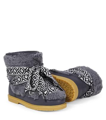 Walaya shearling-trimmed boots | Donsje