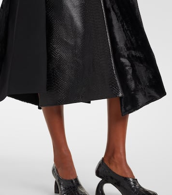 High-Rise-Maxirock aus einem Wollgemisch | Junya Watanabe