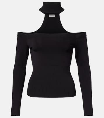 Lila ribbed-knit off-shoulder top | Simkhai