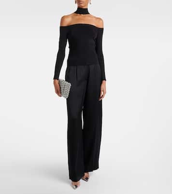 Lila ribbed-knit off-shoulder top | Simkhai