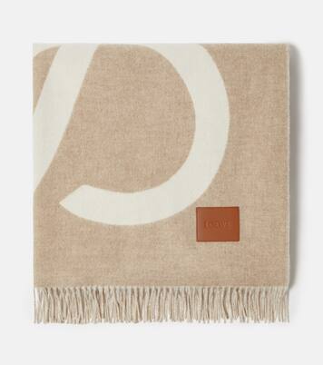 Anagram wool and cashmere blanket | Loewe