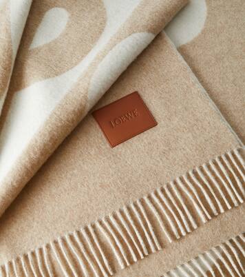 Anagram wool and cashmere blanket | Loewe