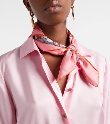 Bedrucktes Tuch aus Seiden-Twill | Gucci