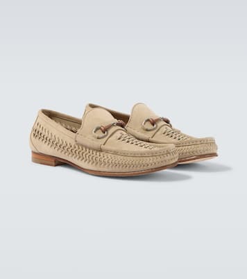 Horsebit 1953 woven suede loafers | Gucci