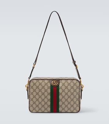 Ophidia GG Canvas Medium crossbody bag in beige - Gucci | Mytheresa