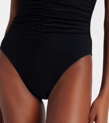 Basics ruched strapless swimsuit | Karla Colletto