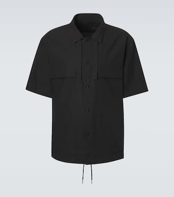 Cotton typewriter shirt in black - Sacai | Mytheresa