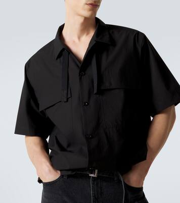 Cotton typewriter shirt in black - Sacai | Mytheresa