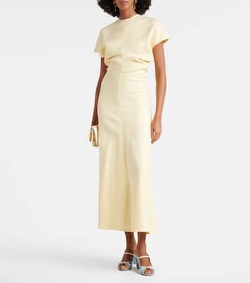 Pantoletten Norah 70 aus Denim mit Leder | Malone Souliers