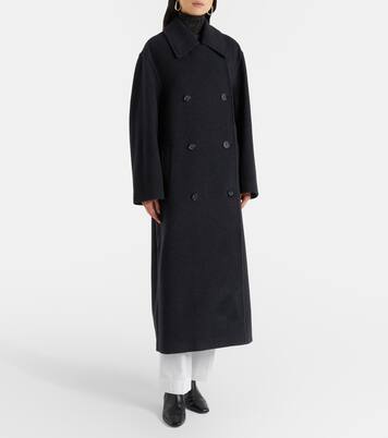 Shield double-breasted wool-blend coat | Toteme