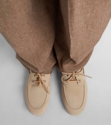 H693 suede boat shoes  | Hogan
