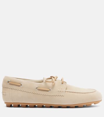 H693 suede boat shoes  | Hogan