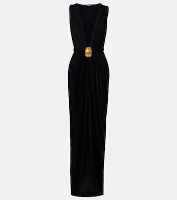 Embellished jersey maxi dress | Balmain