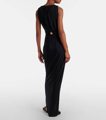 Embellished jersey maxi dress | Balmain