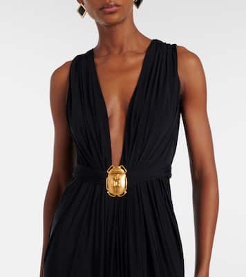 Embellished jersey maxi dress | Balmain