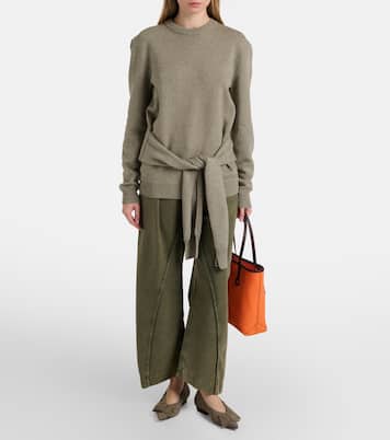 Ballerinas aus Veloursleder | JW Anderson