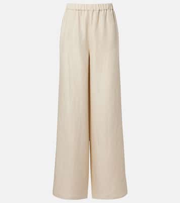 Weite Hose Oro aus Leinen und Seide | Max Mara