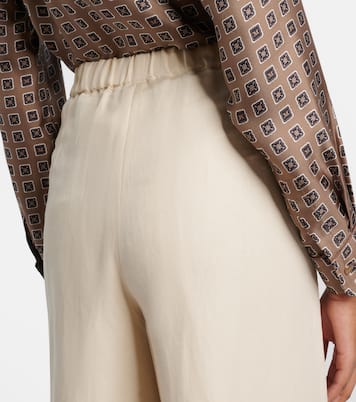 Weite Hose Oro aus Leinen und Seide | Max Mara