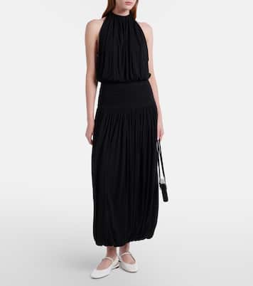 Gathered jersey midi dress | Toteme