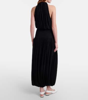 Gathered jersey midi dress | Toteme