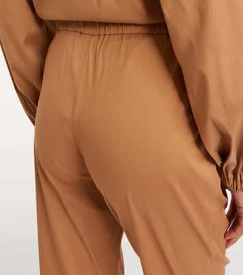 Curve cotton-blend cropped straight pants | Max Mara