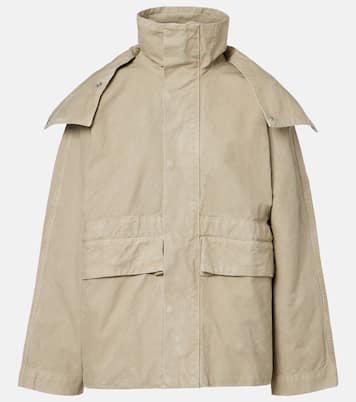 Hooded cotton canvas jacket | Victoria Beckham