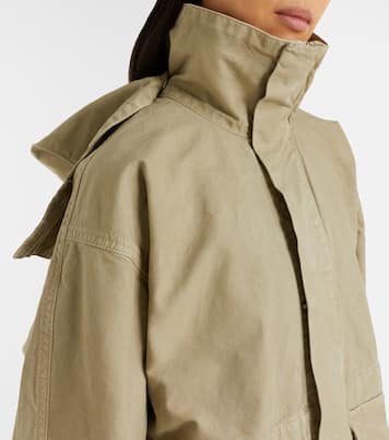 Hooded cotton canvas jacket | Victoria Beckham