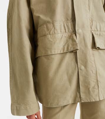 Hooded cotton canvas jacket | Victoria Beckham
