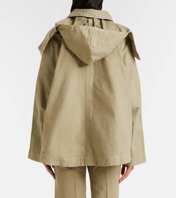 Hooded cotton canvas jacket | Victoria Beckham