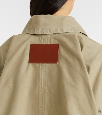 Hooded cotton canvas jacket | Victoria Beckham