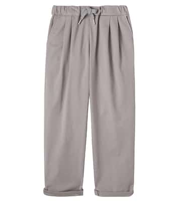 Pantalones en mezcla de algodón | Brunello Cucinelli Kids