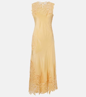 Idra lace-trimmed silk maxi dress | Ulla Johnson