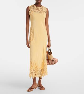 Idra lace-trimmed silk maxi dress | Ulla Johnson