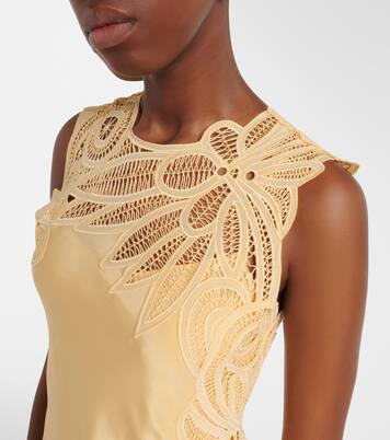 Idra lace-trimmed silk maxi dress | Ulla Johnson