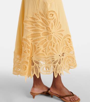 Idra lace-trimmed silk maxi dress | Ulla Johnson