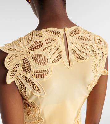 Idra lace-trimmed silk maxi dress | Ulla Johnson